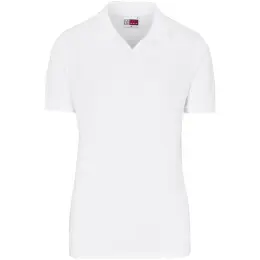 Mens Houston Stretch Golf Shirt White Front